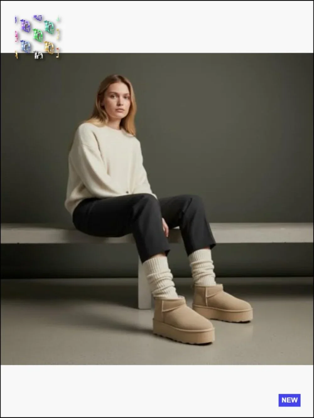 Genuine Suede Platform Ankle Boots Faux Fur Lining Memory Foam Slip-On Winter